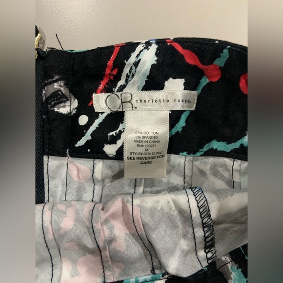 Paint splatter peplum dress - Picture 3 of 3